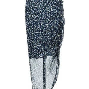 Veronica Beard Blue Asymmetrical Skirt